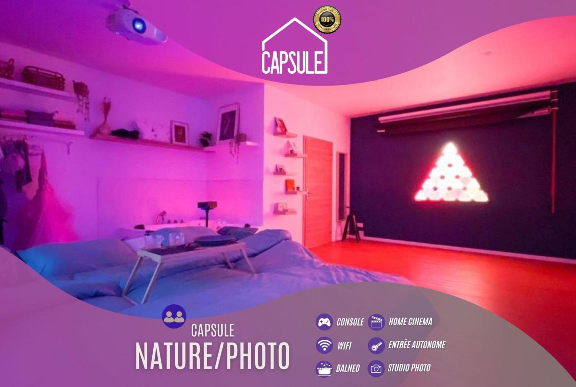 Capsule Nature & Photos - Jacuzzi - Netflix & Home Cinema - Ps5 & Jeu Thun-Saint-Martin Dış mekan fotoğraf